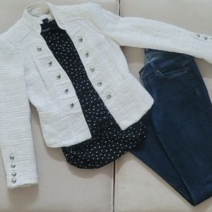 WHBM White Jacket in size 4